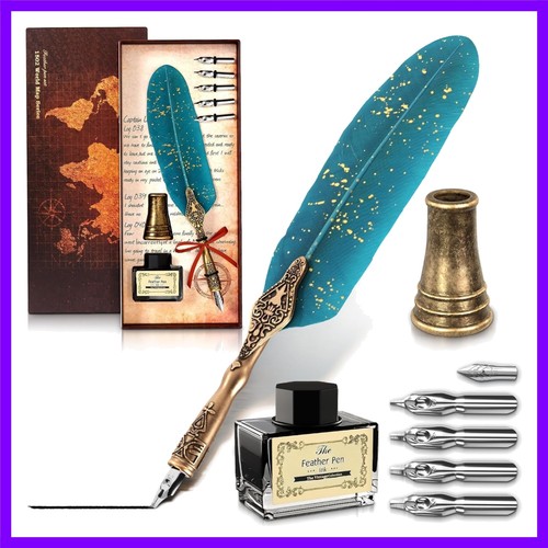 Feather quill pen - quill,